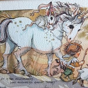Mythical Creatures Unicorn Child Jody Bergsma Collectibles Limited Edition Print
